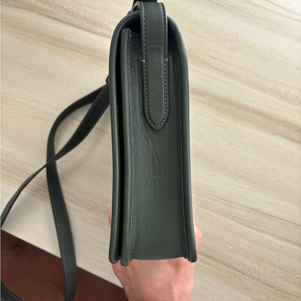 Coach Dark Green Leather Crossbody Bag - Picture 13 of 15